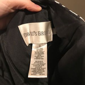 David’s bridal strapless dress